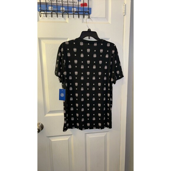 Hurley Brand Mens Calavera Black Skull Short Sleeve Tee NWT Large Size - Picture 2 of 3